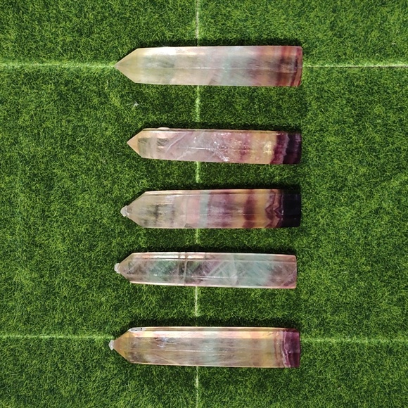 Rainbow Fluorite Crystal Towers #89